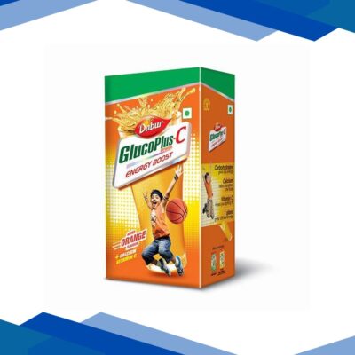 Dabur GlucoPlus-C Energy Boost – Orange 500 gm (With Sipper Free)