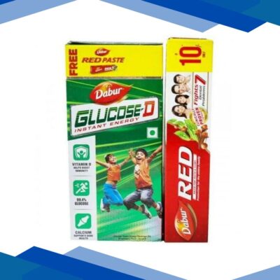Dabur Glucose-D Powder 125 gm (Free Dabur Red Paste 16 gm)
