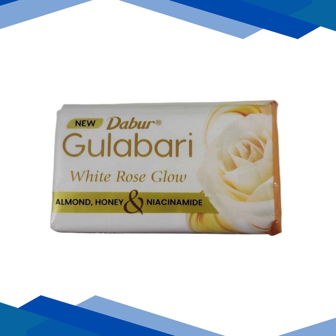 Dabur Gulabari White Rose Glow Soap (Pack of 3 x 150 g)