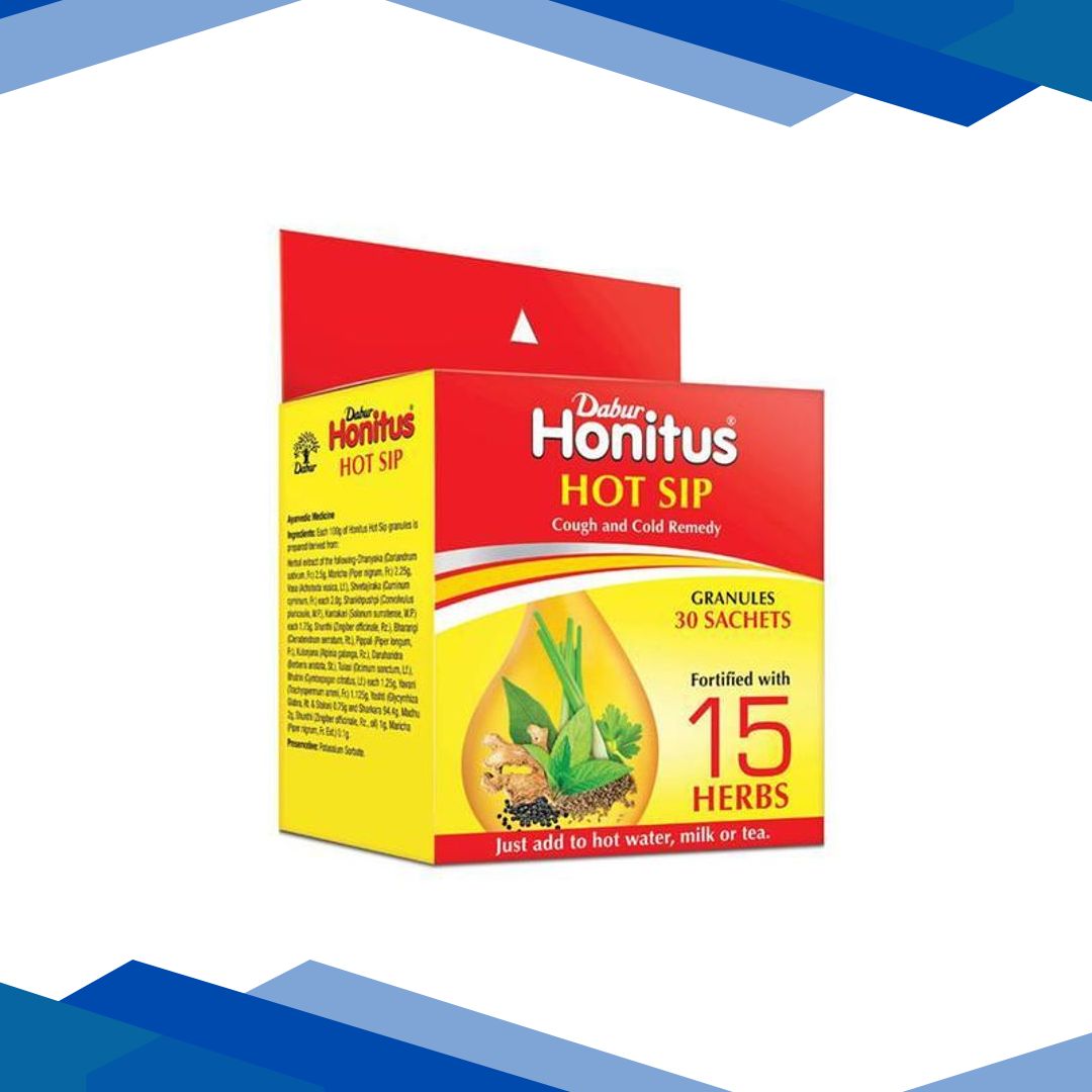 Dabur Honitus Hot Sip Granules (Pack of 30 x 4 gm)