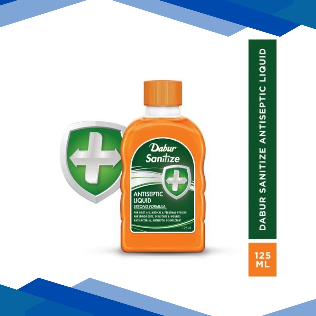 Dabur Sanitize Antiseptic Liquid 125 ml