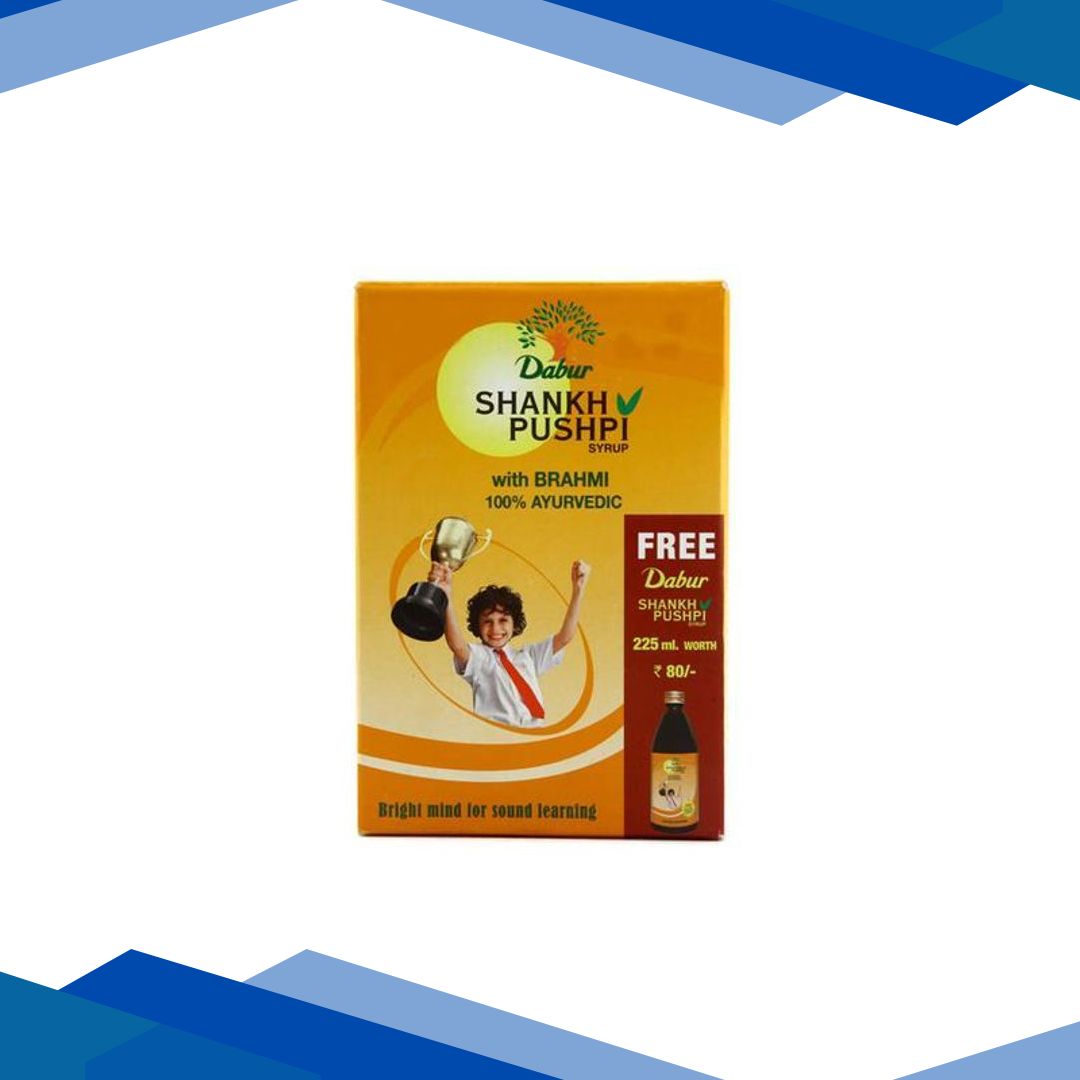 Dabur Shankh Pushpi Syrup (450 ml + 225 ml Free ) 675 ml
