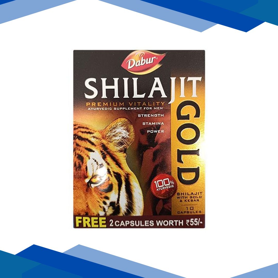 Dabur Shilajit Gold Capsule 10’s (Free 2 Capsule Worth Rs.55) 1’s