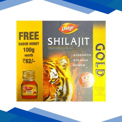 Dabur Shilajit Gold Capsule 20’s + Free Dabur Honey 100 gm