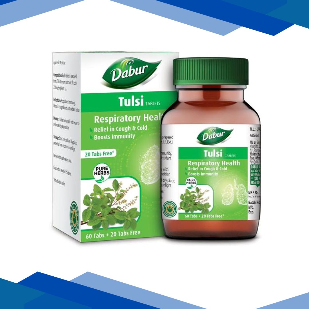 Dabur Tulsi Tablet 60’s + Free 20’s