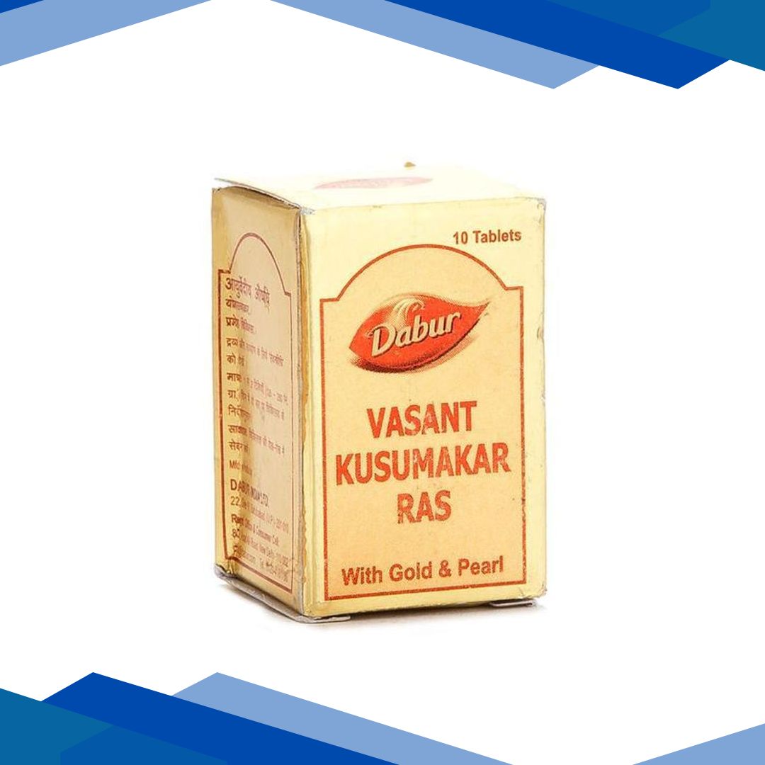 Dabur Vasant Kusumakar Ras with Gold & Pearl Tablet 10’s