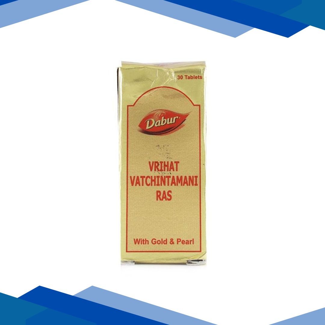 Dabur Vrihat Vatchintamani Ras with Gold & Pearl Tablet 30’s
