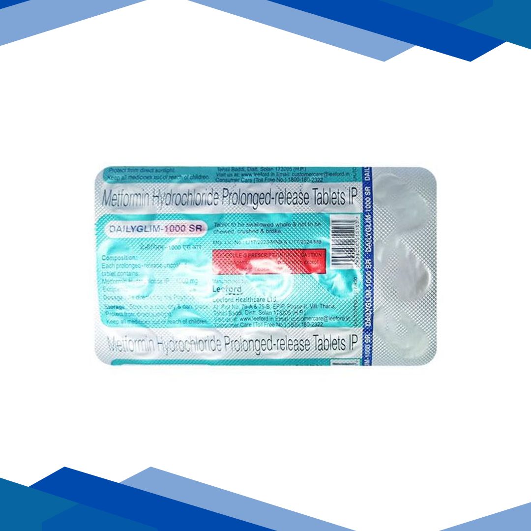 DAILYGLIM SR 1000 Tablet 15’s