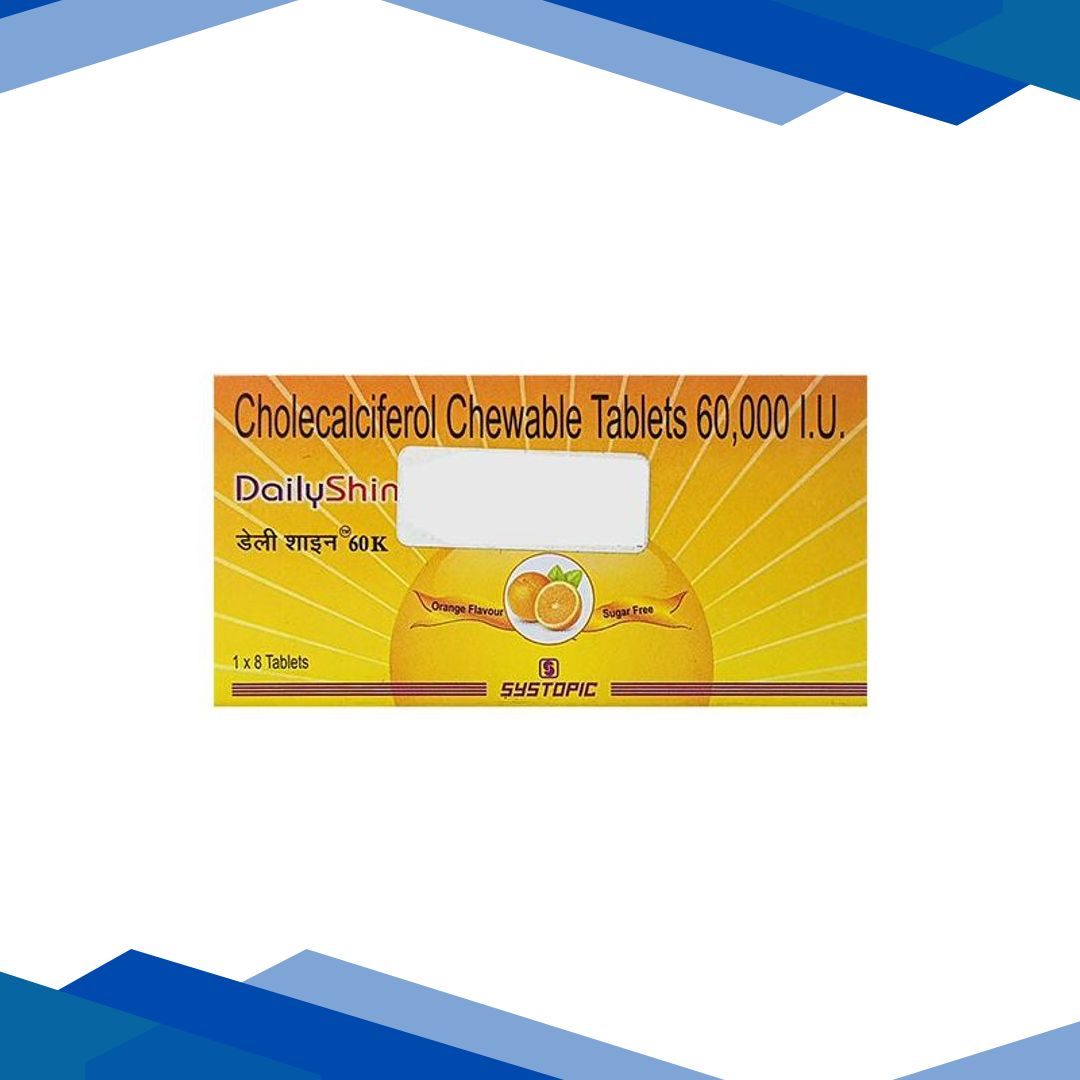 Dailyshine 60K Sugar free Orange Flavour Tablet 8’S