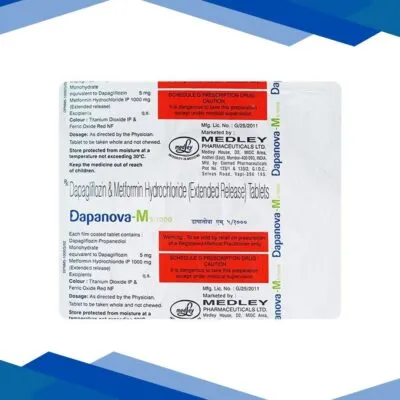 DAPANOVA M 5/1000 Tablet 15’s