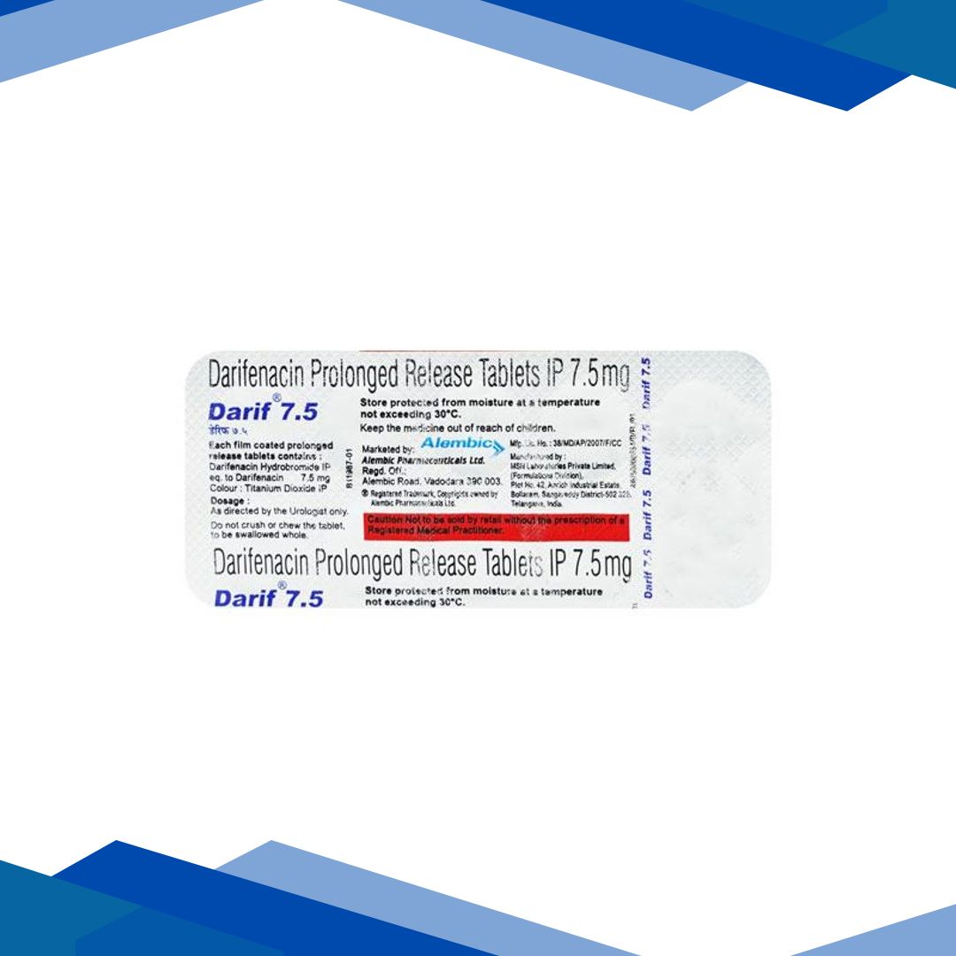 Darif 7.5mg Tablet 10’S