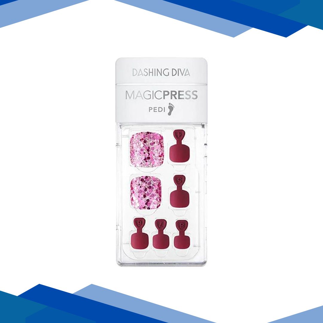Dashing Diva Magicpres Nail Polish – Plum Sparkle 1’s