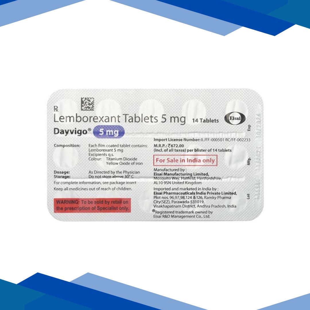 DAYVIGO 5mg Tablet 14’s