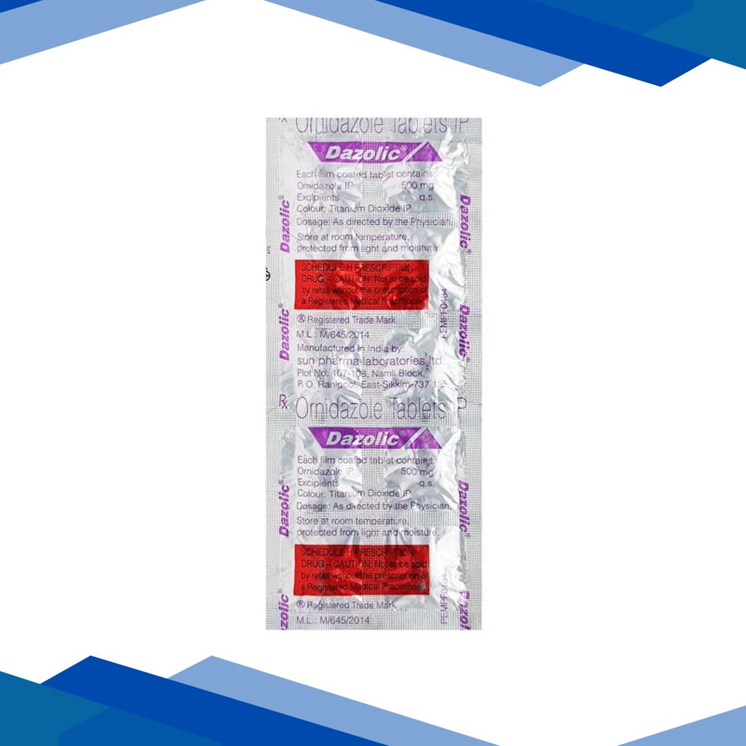 Dazolic 500mg Tablet 10’S