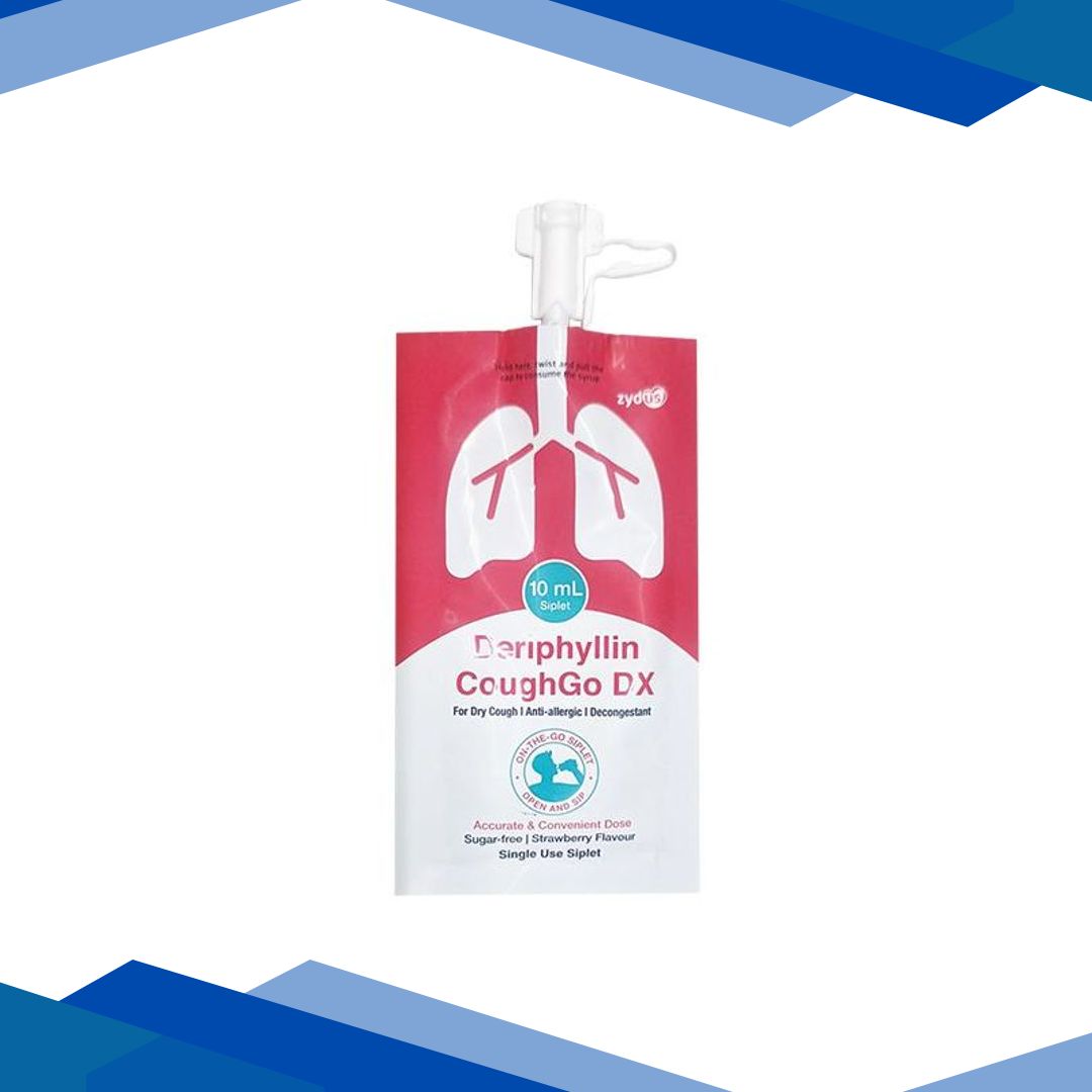 DERIPHYLLIN COUGHGO DX SUGAR FREE STRAWBERRY FLAVOUR Siplet 10ml