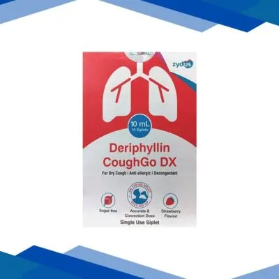 DERIPHYLLIN COUGHGO DX SUGAR FREE STRAWBERRY FLAVOUR Siplet 10x10ml