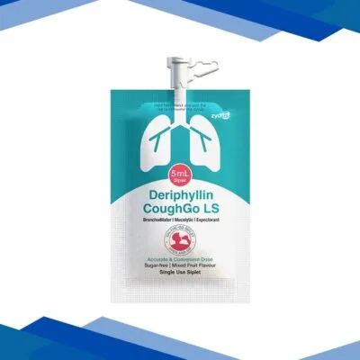 DERIPHYLLIN COUGHGO LS SUGAR FREE MIXED FRUIT FLAVOUR Siplet 5ml