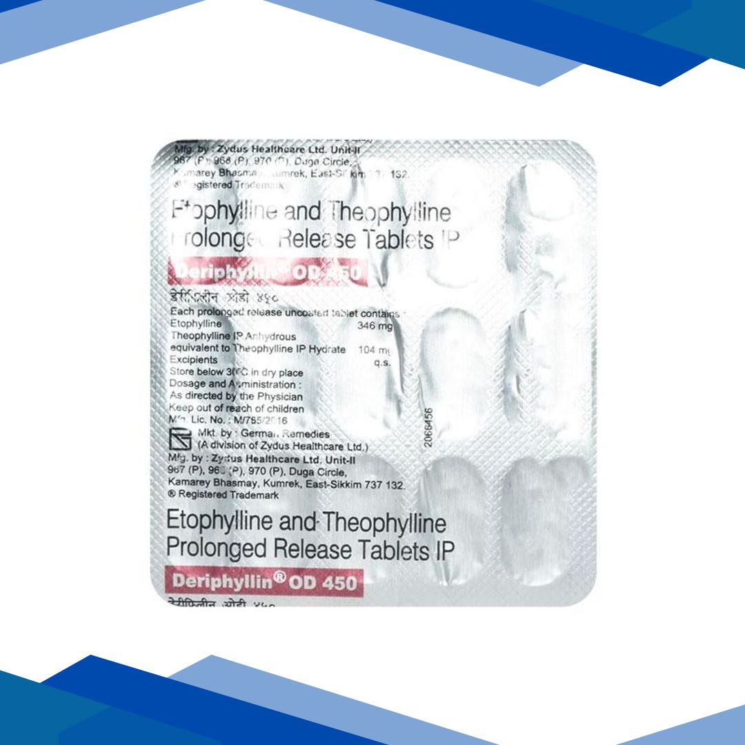 Deriphyllin OD 450mg Tablet 15’S
