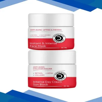 Dermistry Anti Ageing Retinol Collagen SPF 30 Intense Day Cream 50 ml + Anti Aging Lifting And Firming Instant And Intense Face Mask 50 ml