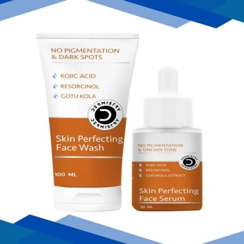 Dermistry No Pigmentation & Dark Spots Kojic Acid Skin Perfecting Face Wash 100 ml + No Pigmentation Kojic Acid Skin Perfecting Face Serum 30 ml