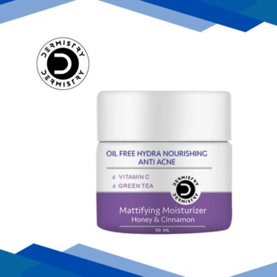 Dermistry Oil Free Hydra Nourishing Anti Acne Mattifying Moisturizer – Honey & Cinnamon 50 ml