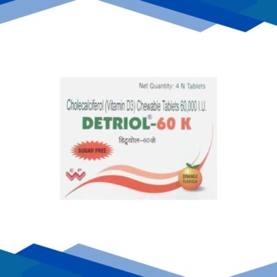 Detriol 60 K Sugar Free Orange Flavour Tablet 4’S