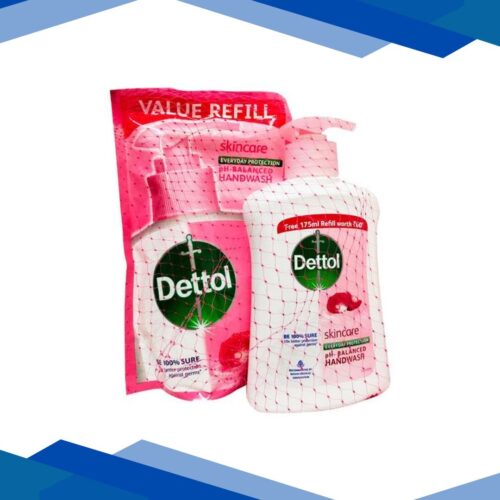 Dettol Handwash Combo Pack (Skincare 200 ml + Skincare Refill 175 ml)