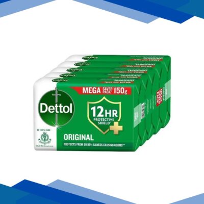 Dettol Original Soap – 12Hr Protective Shiled (Pack of 6 X 150 g)