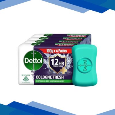 Dettol Soap – Cologne Fresh (Pack of 4 x 100 g)