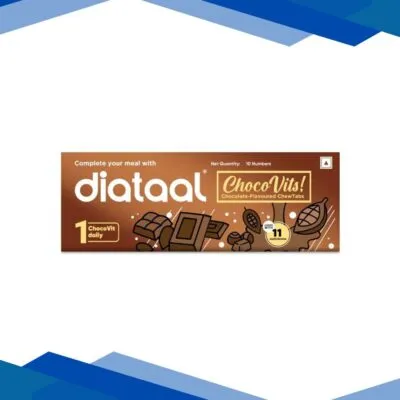 DIATAAL CHOCO VITS CHOCOLATE FLAVOURED Chewable Tablet 10’s