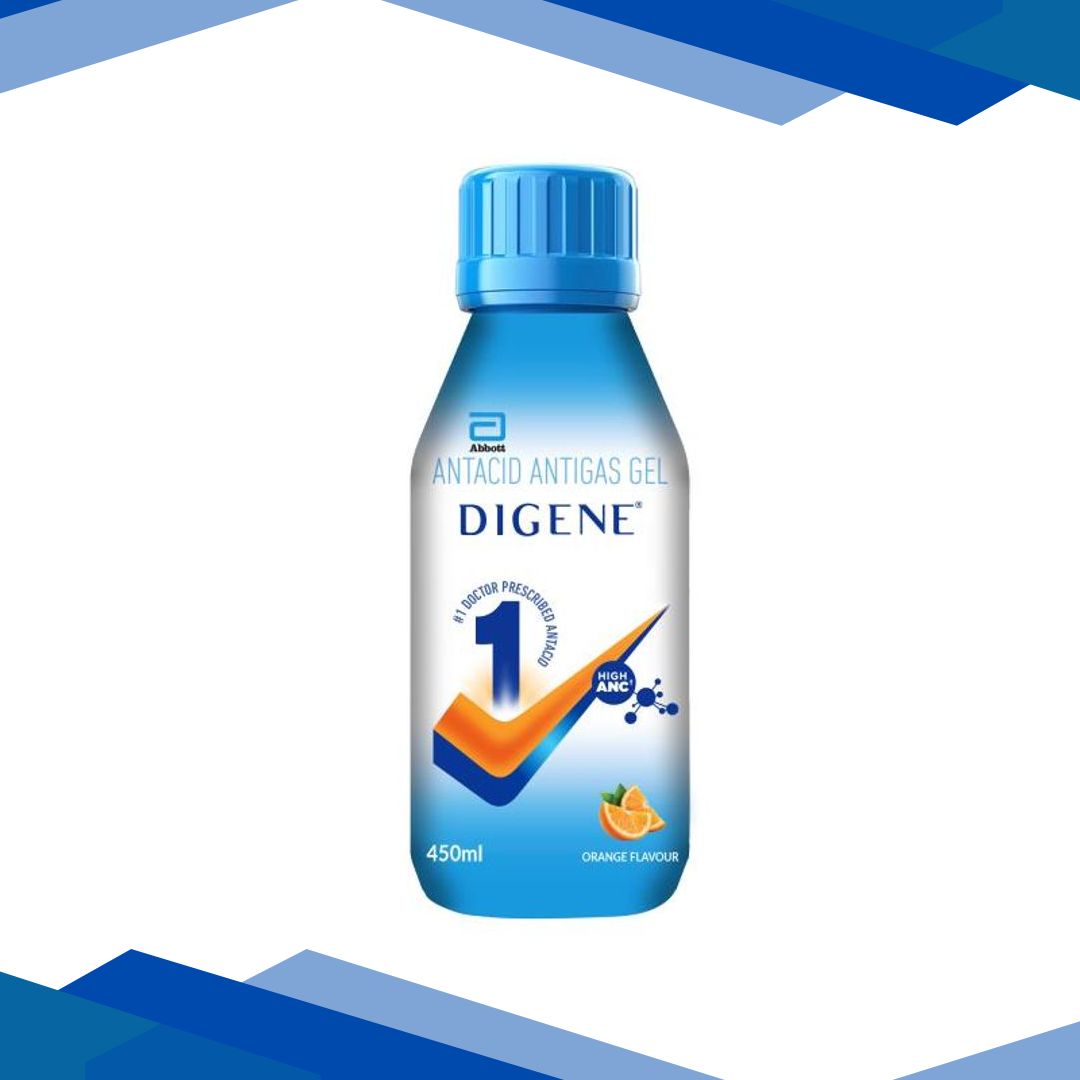 Digene Acidity & Gas Relief Gel – Orange Flavour 450 ml