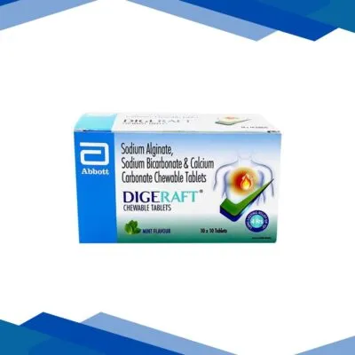 DIGERAFT MINT FLAVOUR Chewable Tablet 10’s