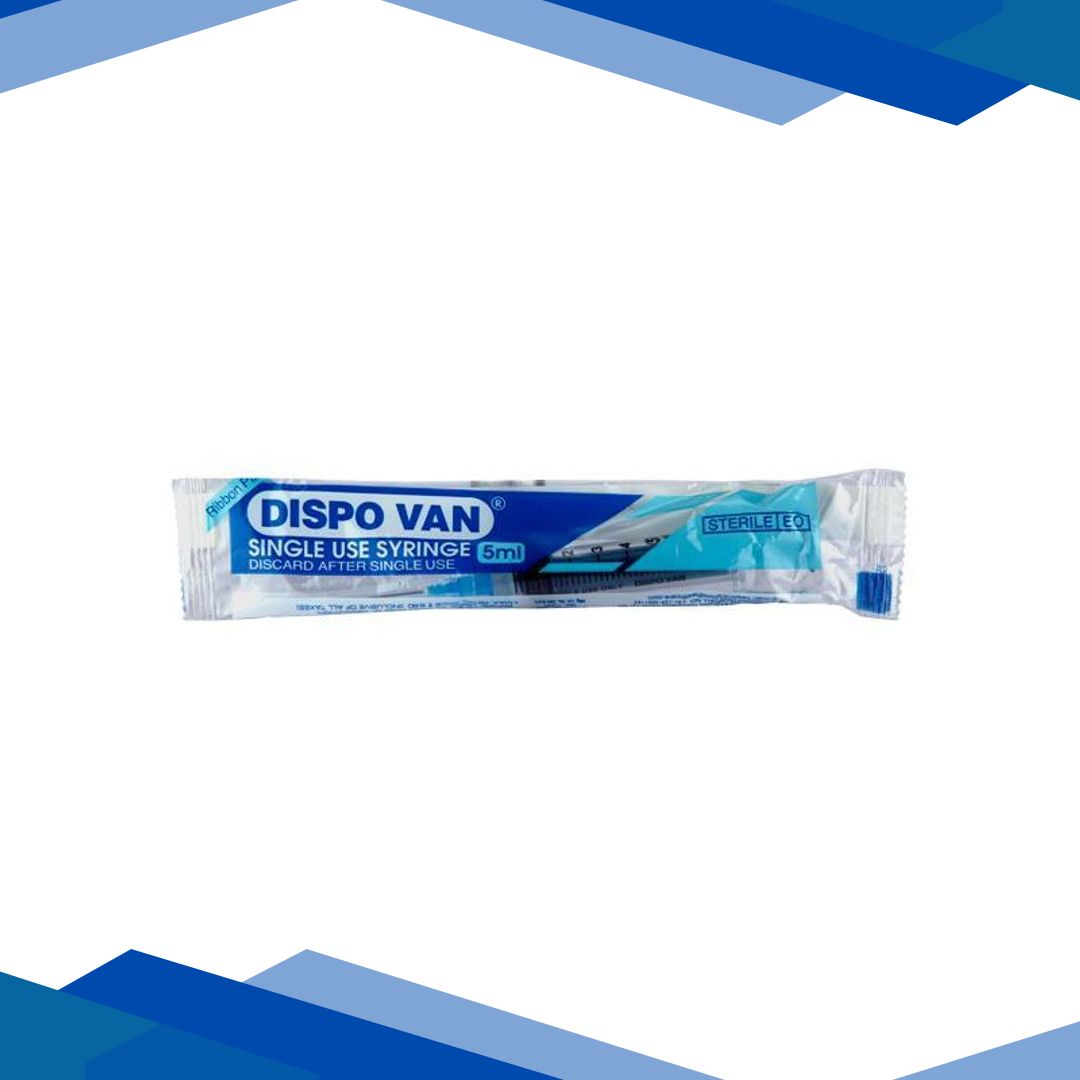Dispovan Syringe 5 ml 10’s