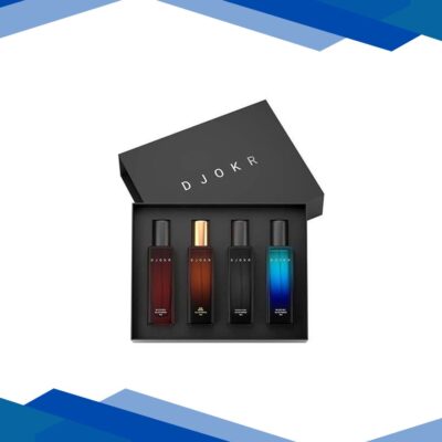 Djokr Perfume Gift Set for Men – Eau De Parfum Signature Oud Wood, Marine (4×20 ml) 4’s