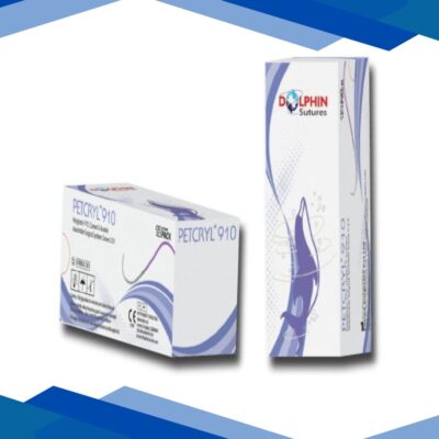 Dolphin Petcryl Polyglactin 910 Coated & Braided Suture (DS 2317) (90 cm) (2-0)