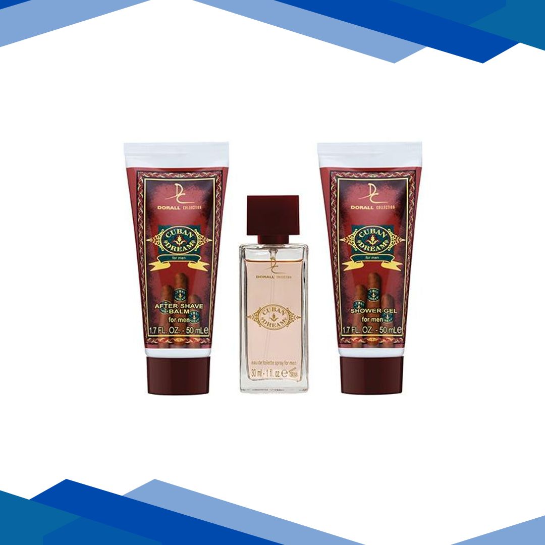 Dorall Collection Cuban Dream Gift Set (Edt 30ml + After Shave Balm 50ml + Shower Gel 50ml) 1’s