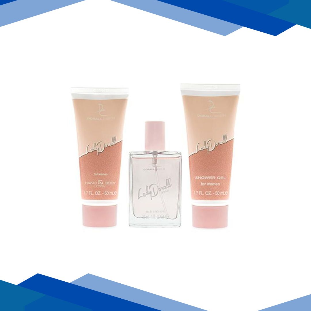 Dorall Collection Lady Dorall Gift Set (Edt 30ml + Hand and Body Lotion 50ml + Shower Gel 50ml) 1’s