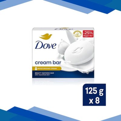 Dove Cream Beauty Bathing Bar Soft, Smooth, glowing Skin Moisturised Cream 8’s