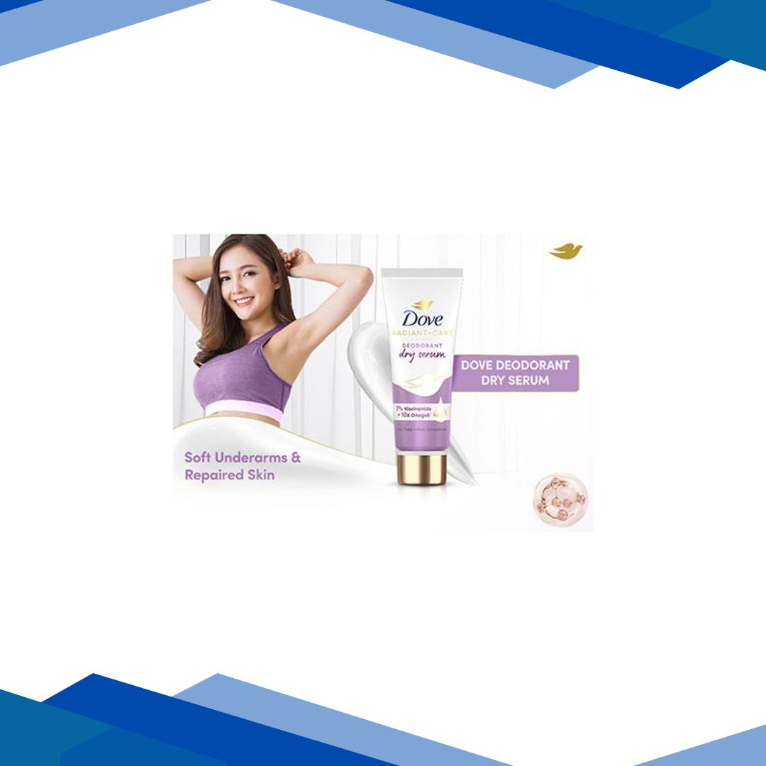 Dove Dry Serum Niacinamide + Omega 6 – Dove Radiant + Care Deodorant Dry Serum 40 ml