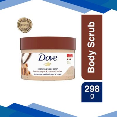 Dove Exfoliating Body Polish Scrub Brown Sugar & Coconut Butter for Dry Skin 298 gm