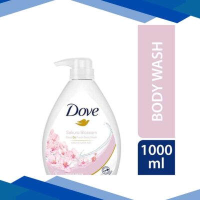 Dove Refreshing Sakura Blossom Body Wash with Himalaya Pink Salt for Replenished Skin 1000 ml