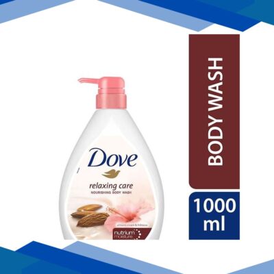 Dove Relaxing Almond Cream Body Wash with Hibiscus for Smooth Skin Scent 1000ml