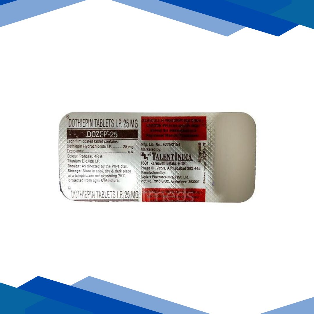 Dozep 25mg Tablet 10’S