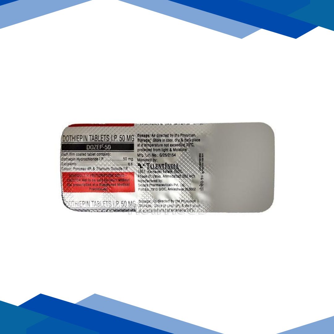 Dozep 50mg Tablet 10’S