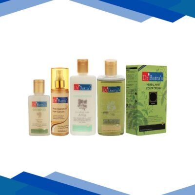 Dr Batra’s Dandruff Cleansing Shampoo 100 ml + Anti-Dandruff Hair Serum 125 ml + Conditioner 200 ml + Hair Oil 100 ml + Herbal Hair Color Cream – Brown