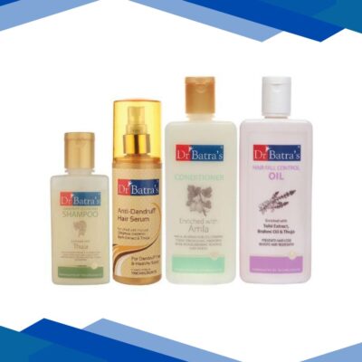 Dr Batra’s Dandruff Cleansing Shampoo 100 ml + Hair Fall Control Oil 200 ml + Conditioner 200 ml + Anti-Dandruff Hair Serum 125 ml