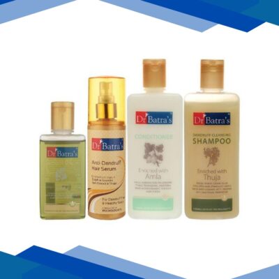 Dr Batra’s Dandruff Cleansing Shampoo 200 ml + Conditioner 200 ml + Hair Oil 100 ml + Anti-Dandruff Hair Serum 125 ml