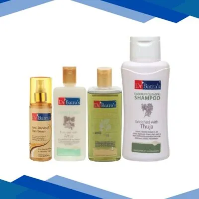 Dr Batra’s Dandruff Cleansing Shampoo 500 ml + Hair Oil 100 ml + Conditioner 200 ml + Anti-Dandruff Hair Serum 125 ml