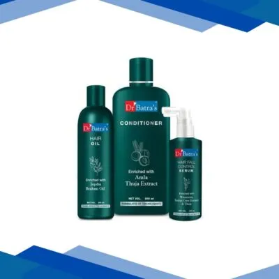 Dr Batra’s Hair Fall Control Oil 200 ml + Conditioner 200 ml + Hair Fall Control Serum 125 ml