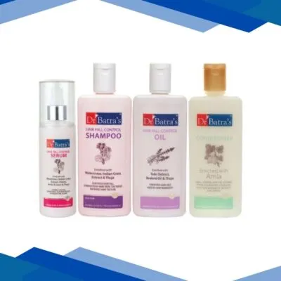 Dr Batra’s Hair Fall Control Shampoo 200 ml + Hair Fall Control Serum 125 ml + Conditioner 200 ml + Hair Fall Control Oil 200 ml